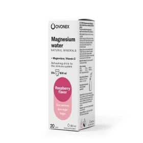 kapky OVONEX Magnesium water Raspberry 100 ml