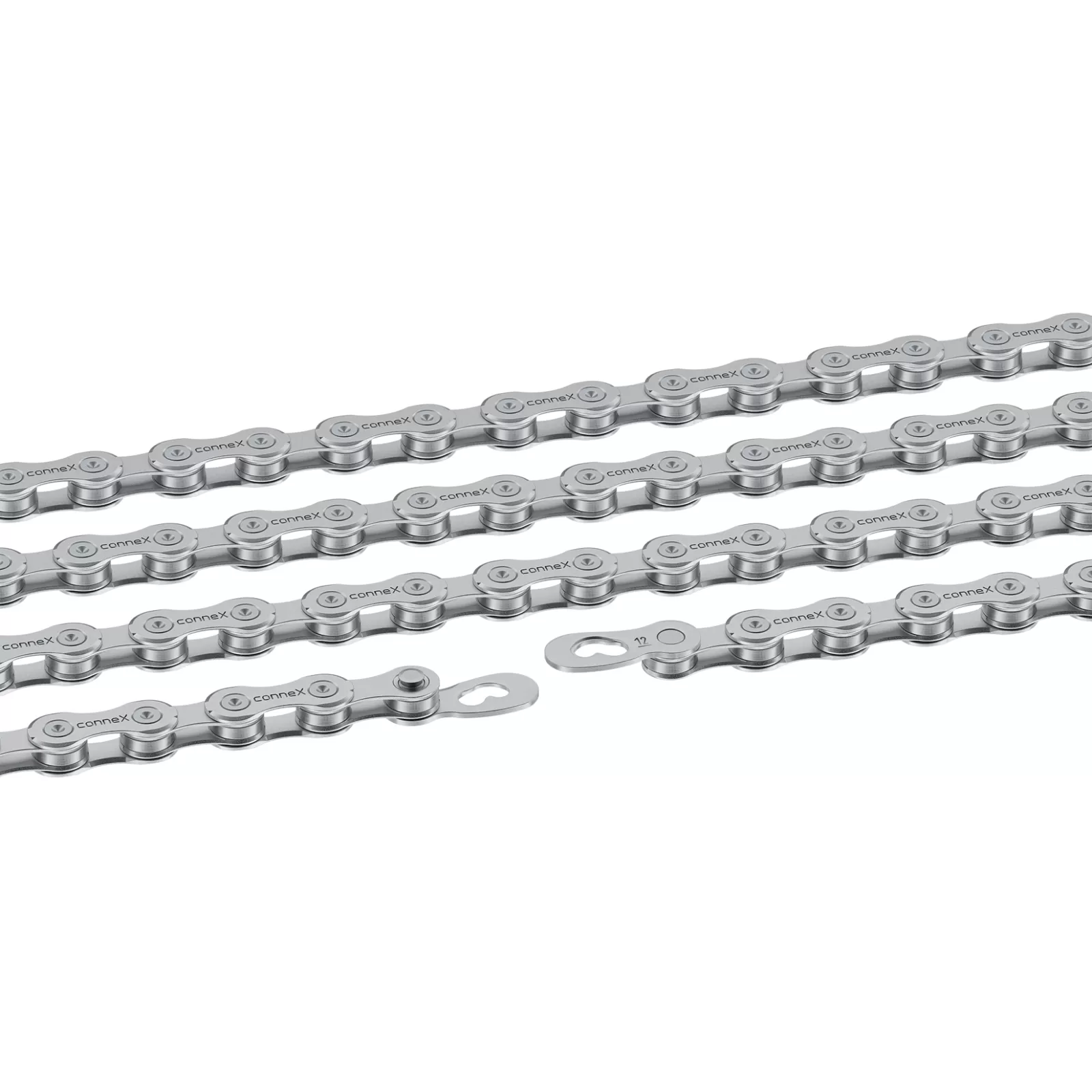 řetěz CONNEX 12sW pro 12-kolo, voskovaný, stříbrný