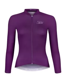 dres F PURE UNI dlouhý rukáv, fialový XXL