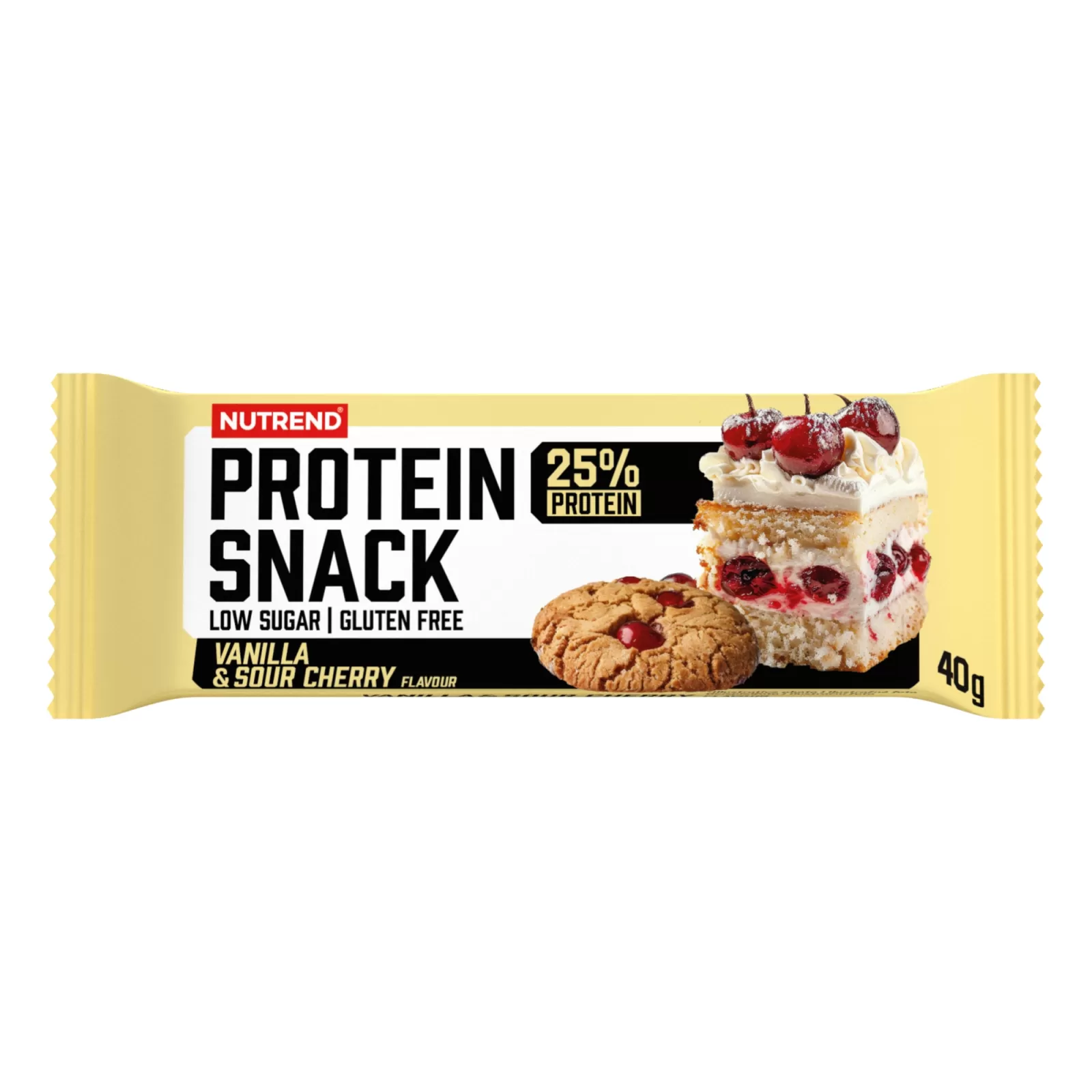Protein Snack, tyčinka, 40 g vanilka a višeň NUTREND