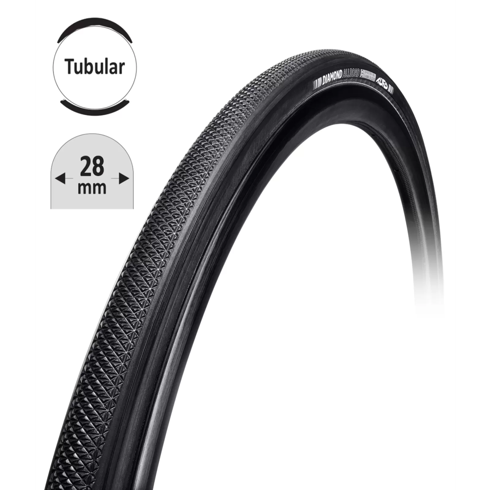 galuska TUFO DIAMOND ALLROAD črn-črn 28"/28mm