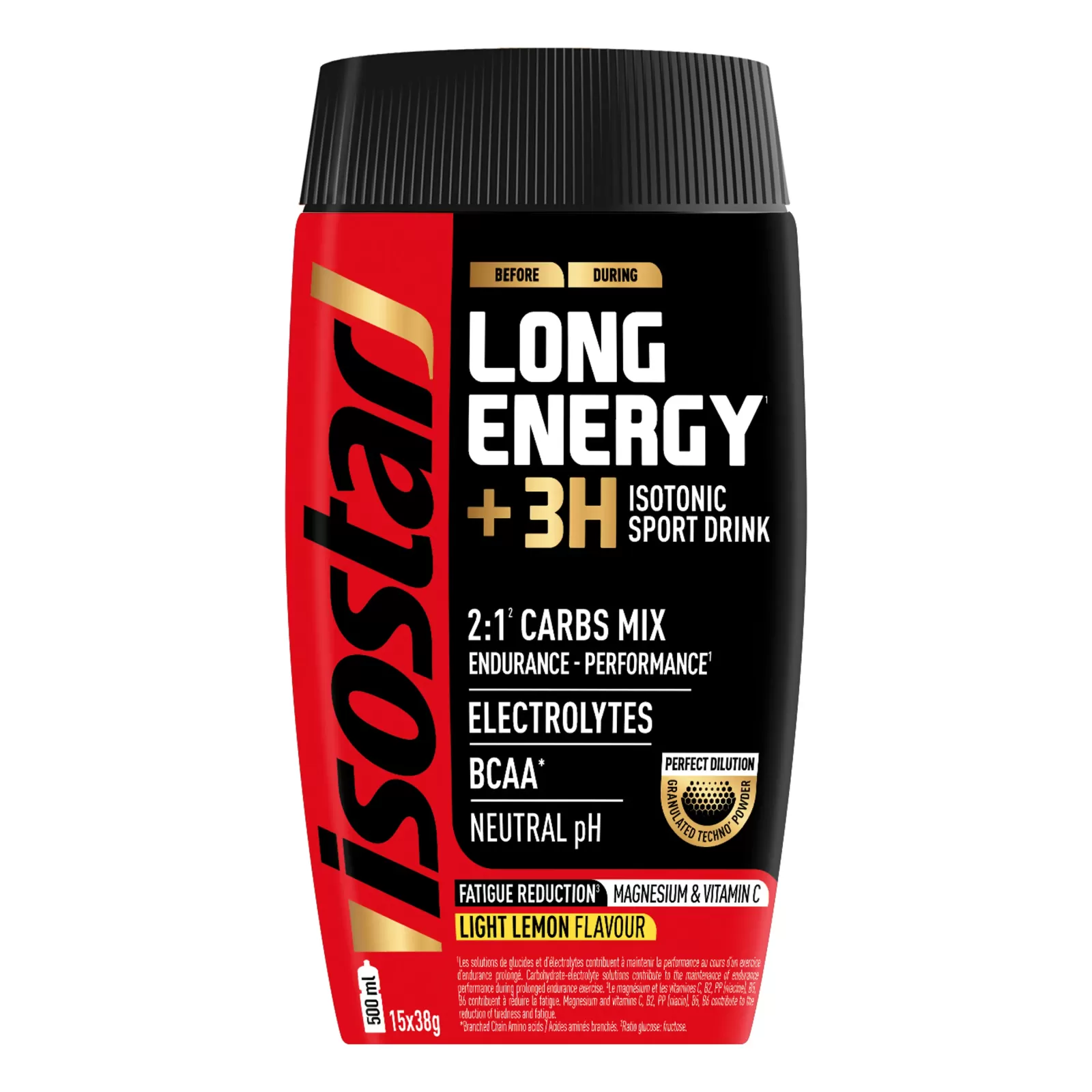 ISOSTAR Long Energy Isotonic drink, dóza, 570g cit