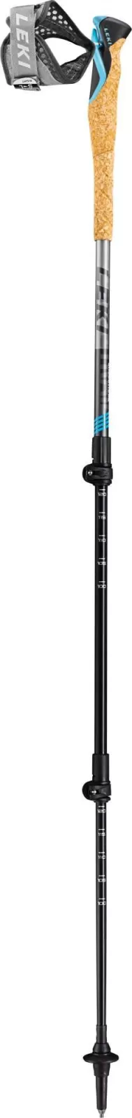 LEKI Cross Trail TA Dark Anthracite-Light Anthracite-Light Blue 100-135 cm