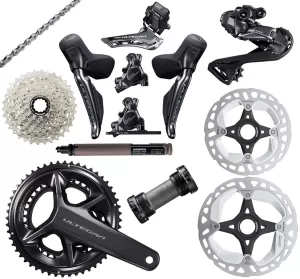 Sada Shimano Ultegra Di2 R8150 2x12 rychlostí + kotoučové brzdy 140/160 mm