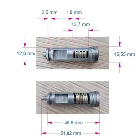 Vložka zámku baterie BAFANG včetně 2 klíčů