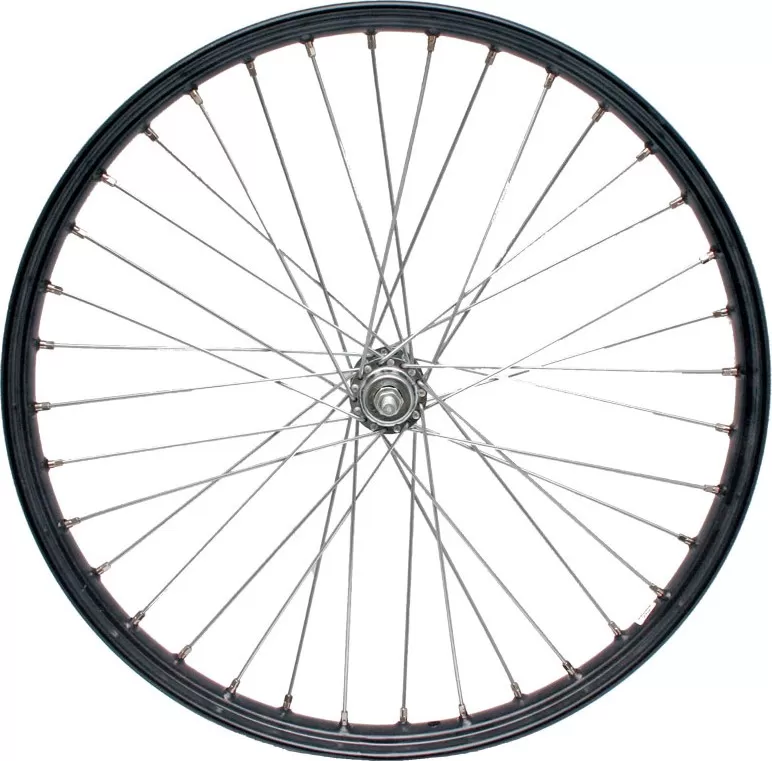 Zapletené kolo pro káru, 23x2, ocelový ráfek - černé
