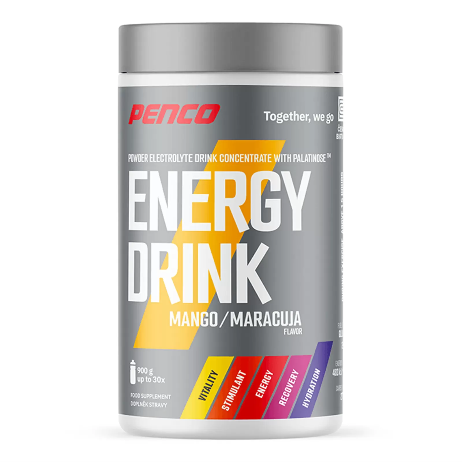 Energy Drink, dóza, 900 g mango + maracuja PENCO