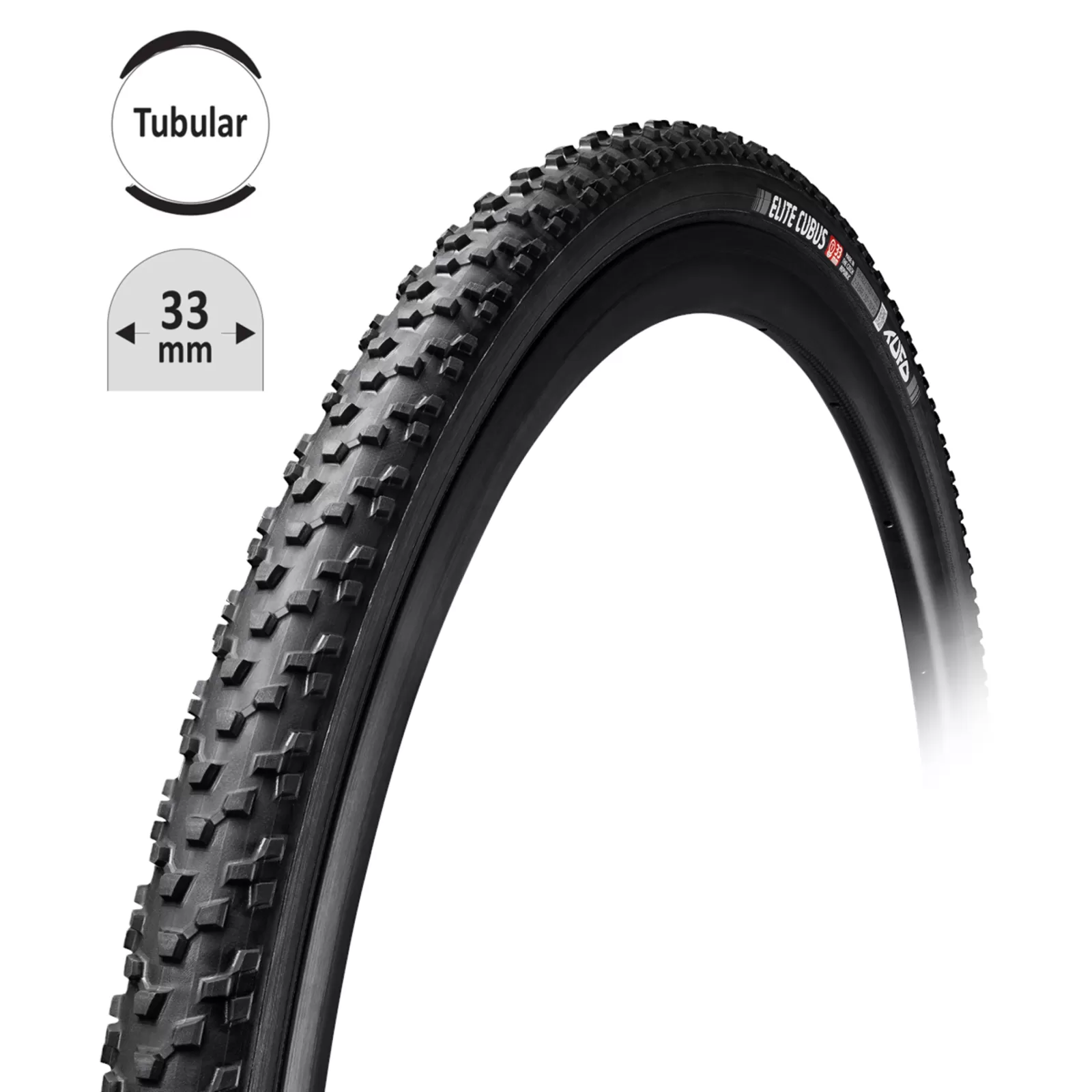 galuska TUFO ELITE CUBUS 33SG cros črn-črn28"/33mm