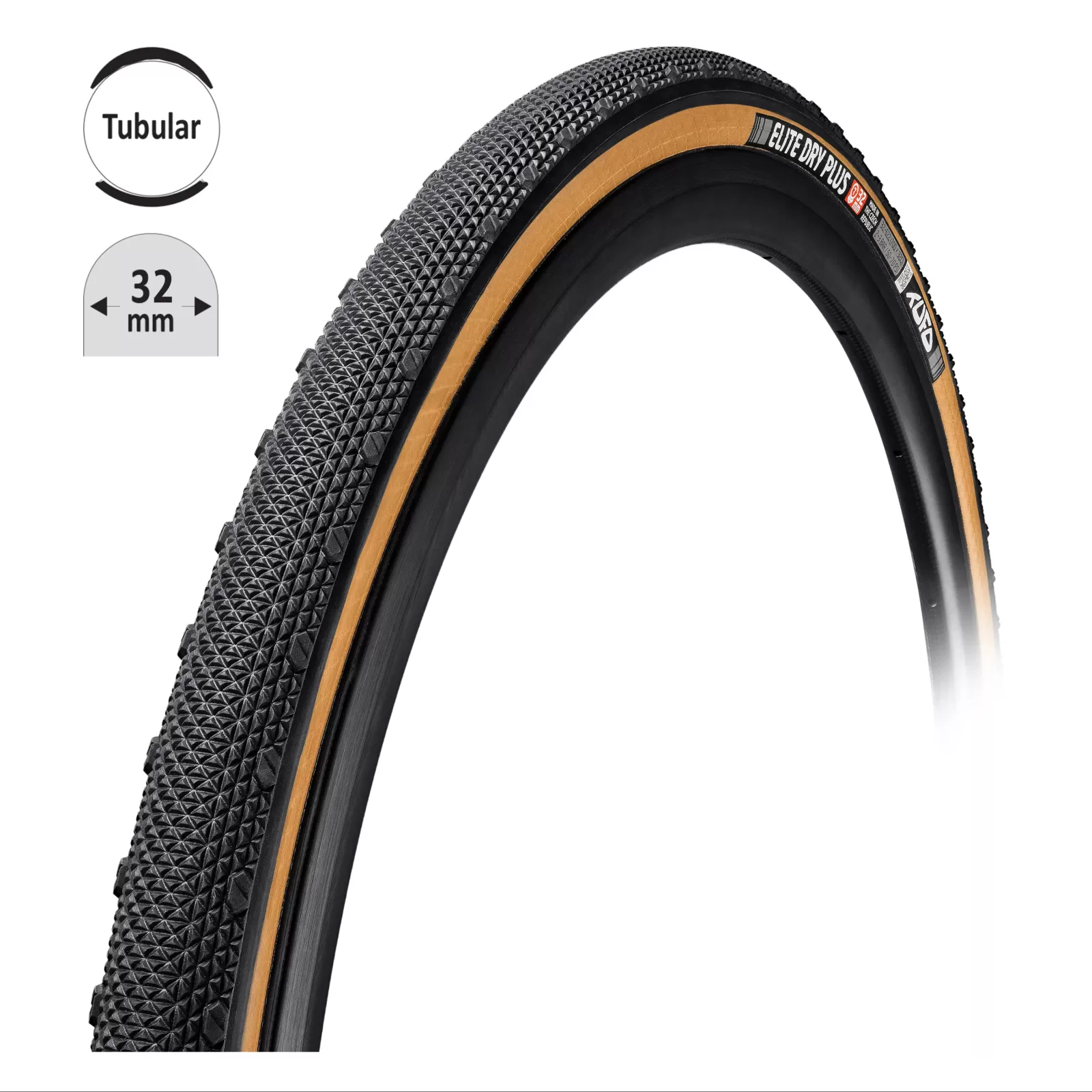 galuska TUFO ELITE DRY PLUS cros črn-béž 28"/32mm