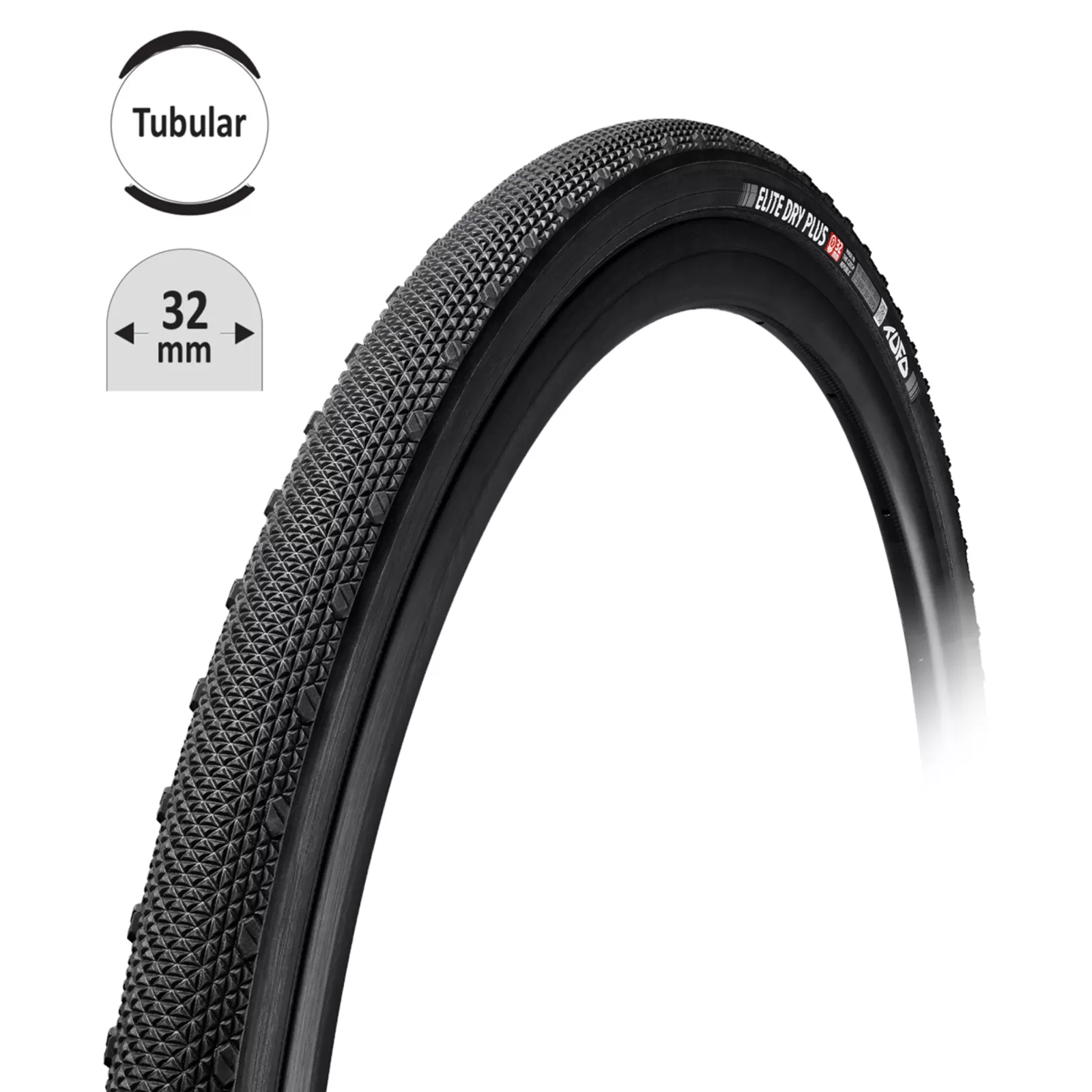 galuska TUFO ELITE DRY PLUS cros črn-črn 28"/32mm