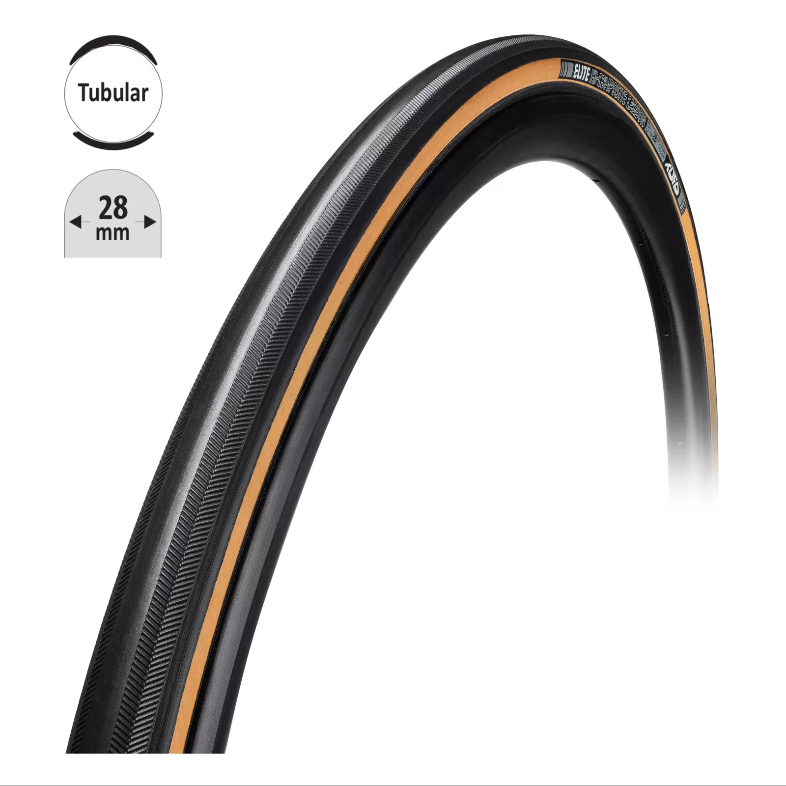 galuska TUFO ELITE HiCC carbon 28 črn-béž 28"/28mm