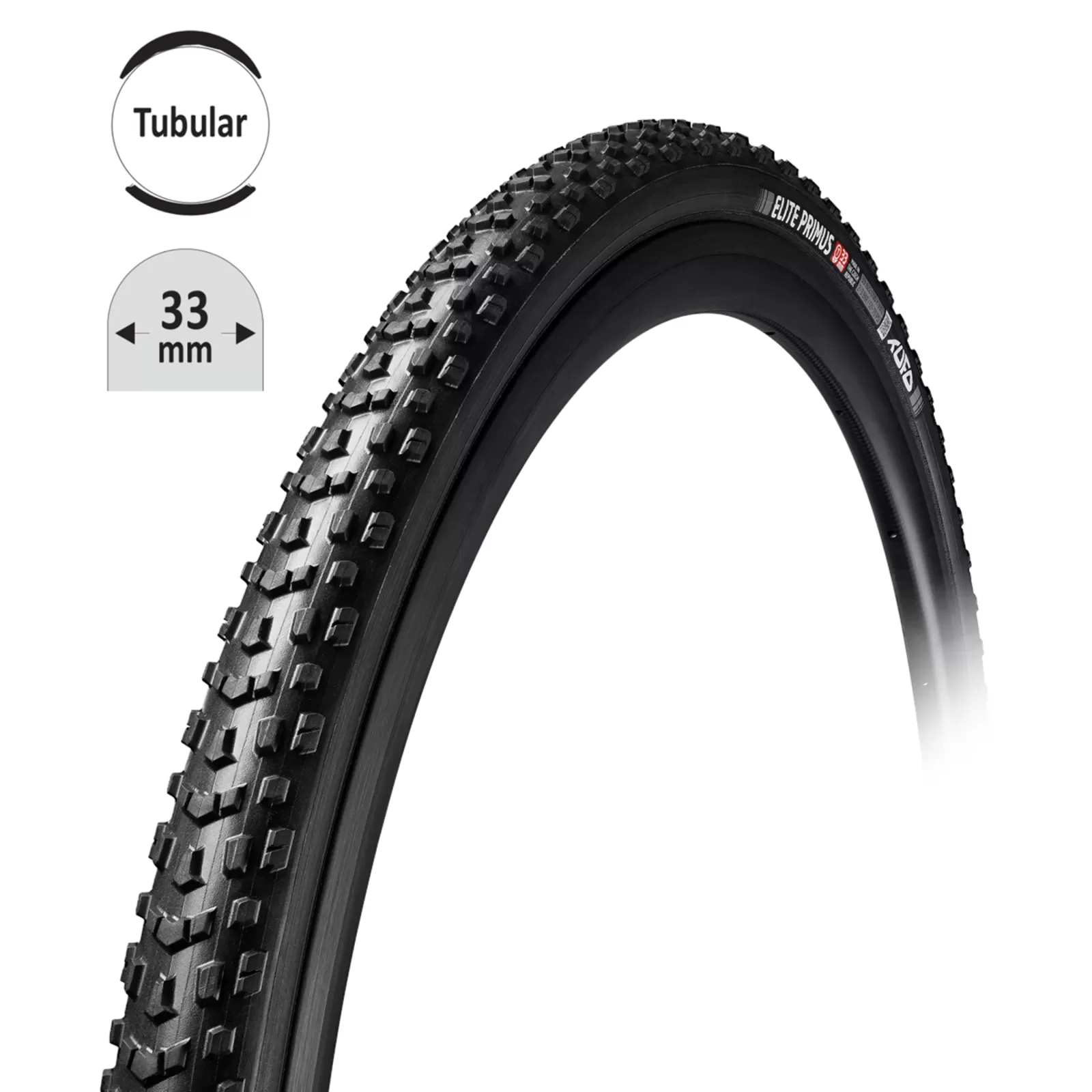 galuska TUFO ELITE PRIMUS 33 cros črn-črn 28"/33mm