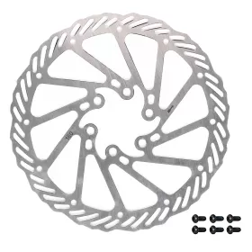 kotouč brzdový FORCE-7 160 mm, 6 děr, stříbrný