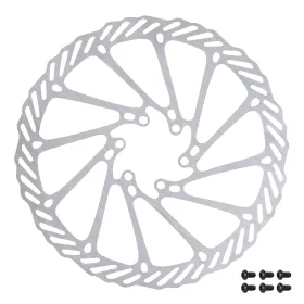 kotouč brzdový FORCE-7 180 mm, 6 děr, stříbrný