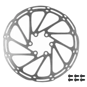 kotouč brzdový FORCE-8 160 mm, 6 děr, stříbrný