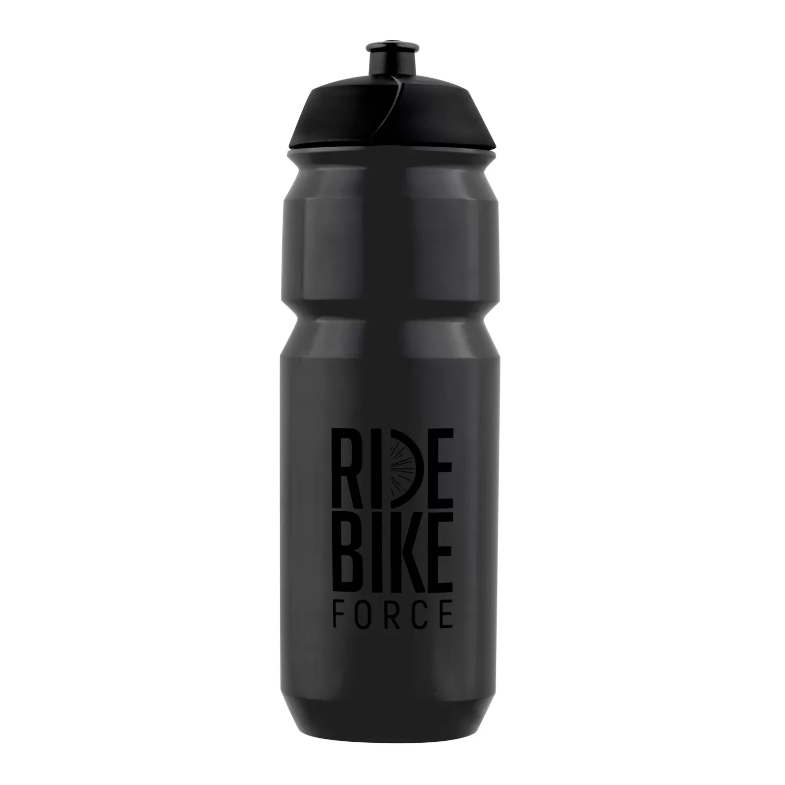 láhev F RIDE BIKE 0,75 l,transparentní černá-černá FORCE