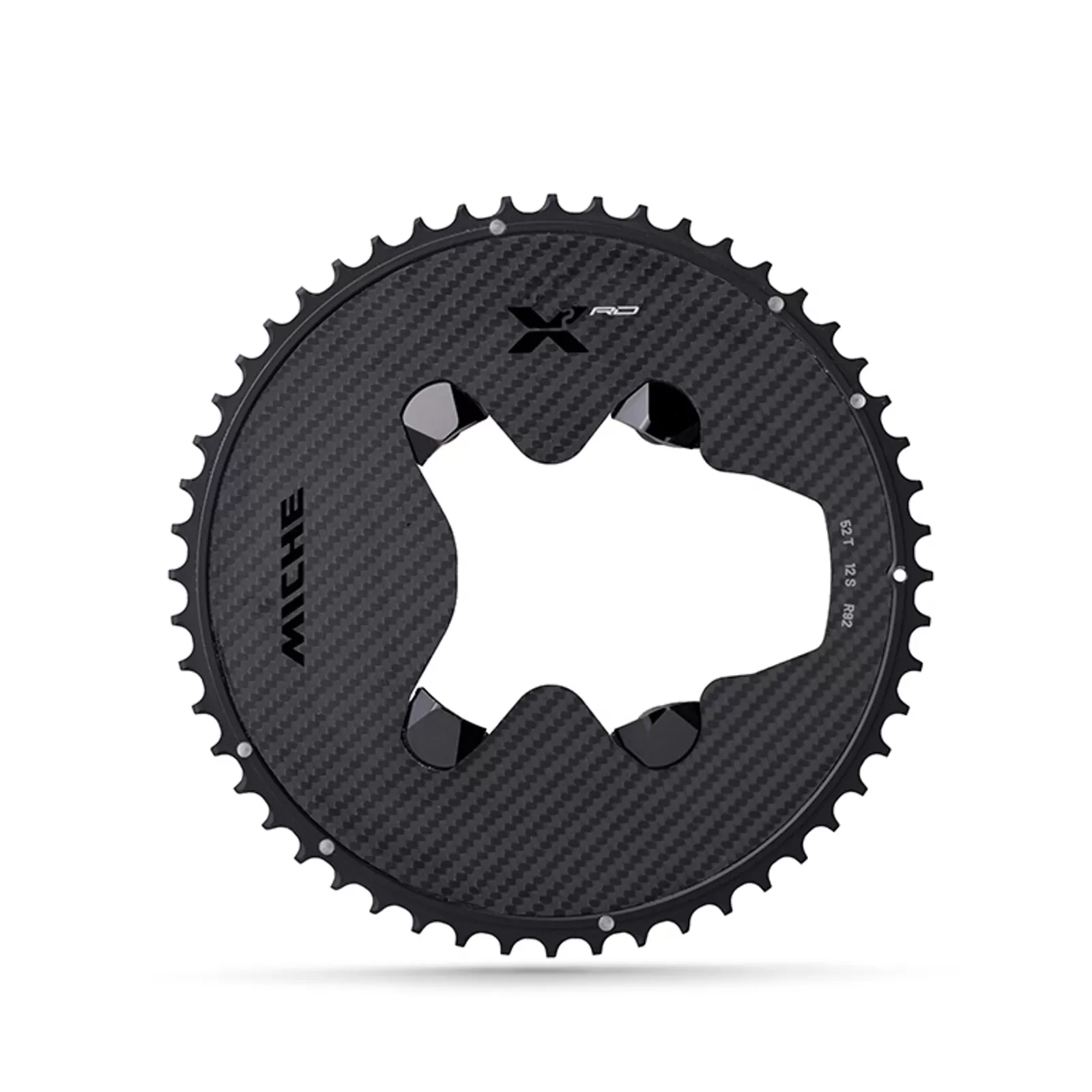 převodník MICHE X2 RD R92, 56z, Al+carbon, SH 12sp