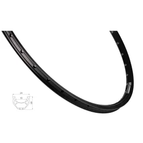 ráfek FORCE XC BASIC DISC 584x19 36děr, černý REMERX