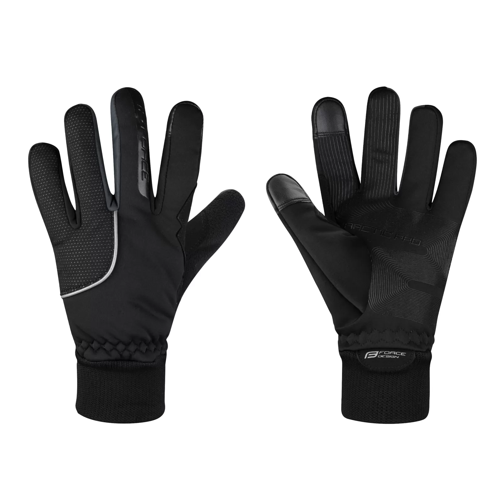 rukavice FORCE ARCTIC PRO, černé 3XL