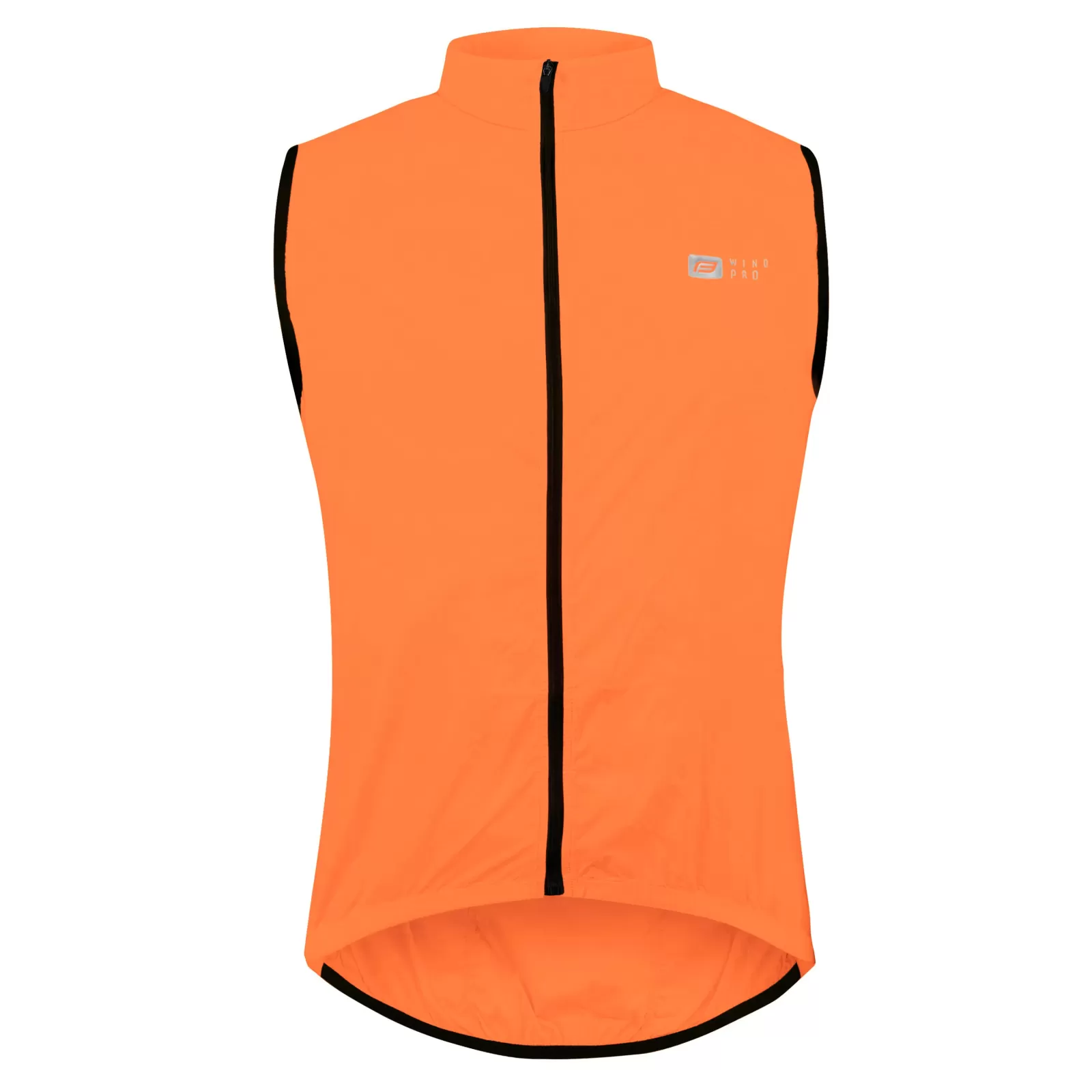 vesta FORCE WINDPRO, plná záda, oranžová XL