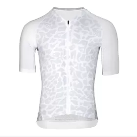 dres FORCE LEOPARD kr. rukáv, bílo-šedý 3XL