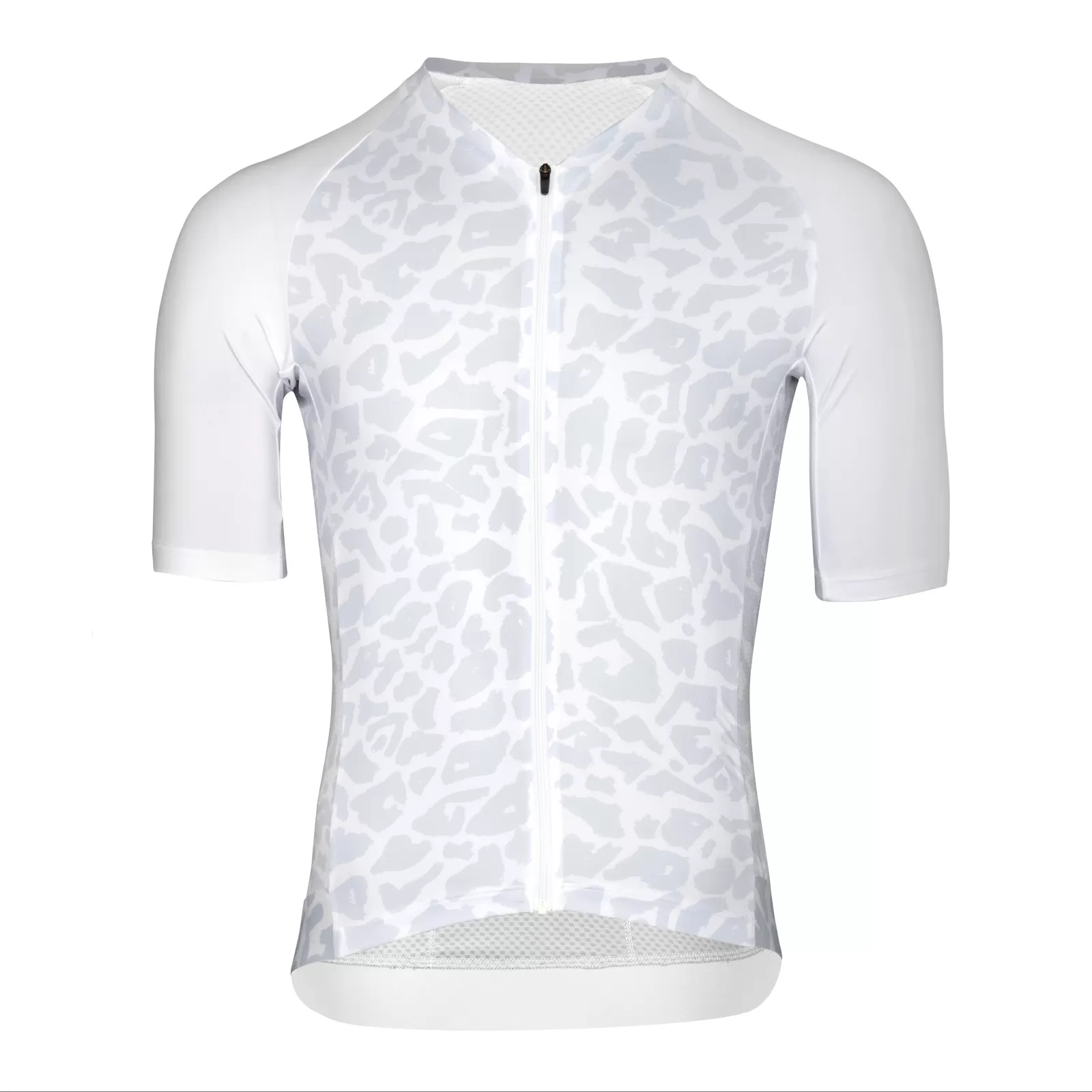 dres FORCE LEOPARD kr. rukáv, bílo-šedý M