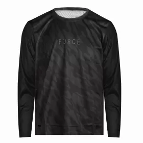 dres FORCE MTB RULES dl. rukáv, černo-šedý 5XL