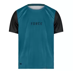 dres FORCE MTB RULES kr. rukáv, modrý 4XL