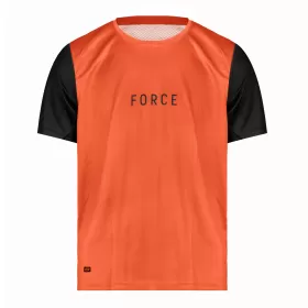 dres FORCE MTB RULES kr. rukáv, oranžový 4XL