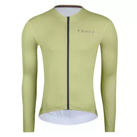 dres FORCE PLAIN dlouhý rukáv, zelený 3XL