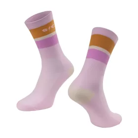 ponožky FORCE STRIPE dlouhé, fialové