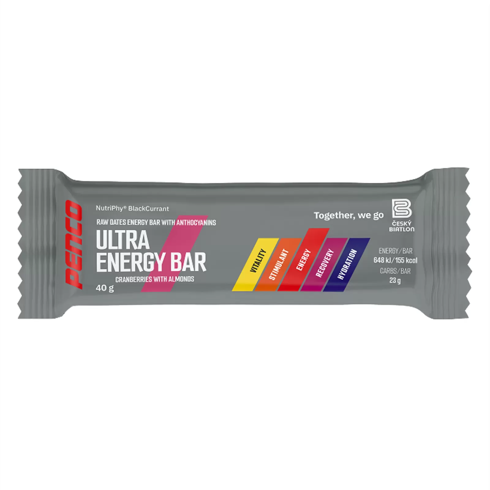 Ultra Energy Bar, tyčinka, 40 g brusinka PENCO