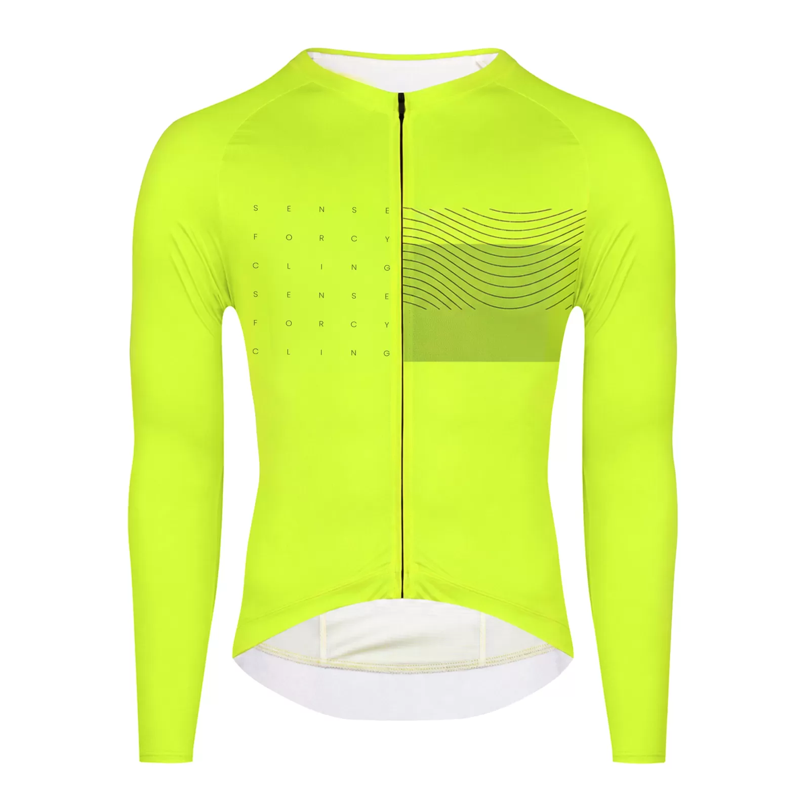 dres FORCE SWAY dl. rukáv, fluo XXL