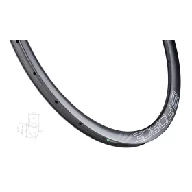ráfek FORCE siln.plášť. KARBON DISC 35mm P, 24 děr