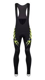 kalhoty F SPIKE se šráky a vložkou, černo-fluo