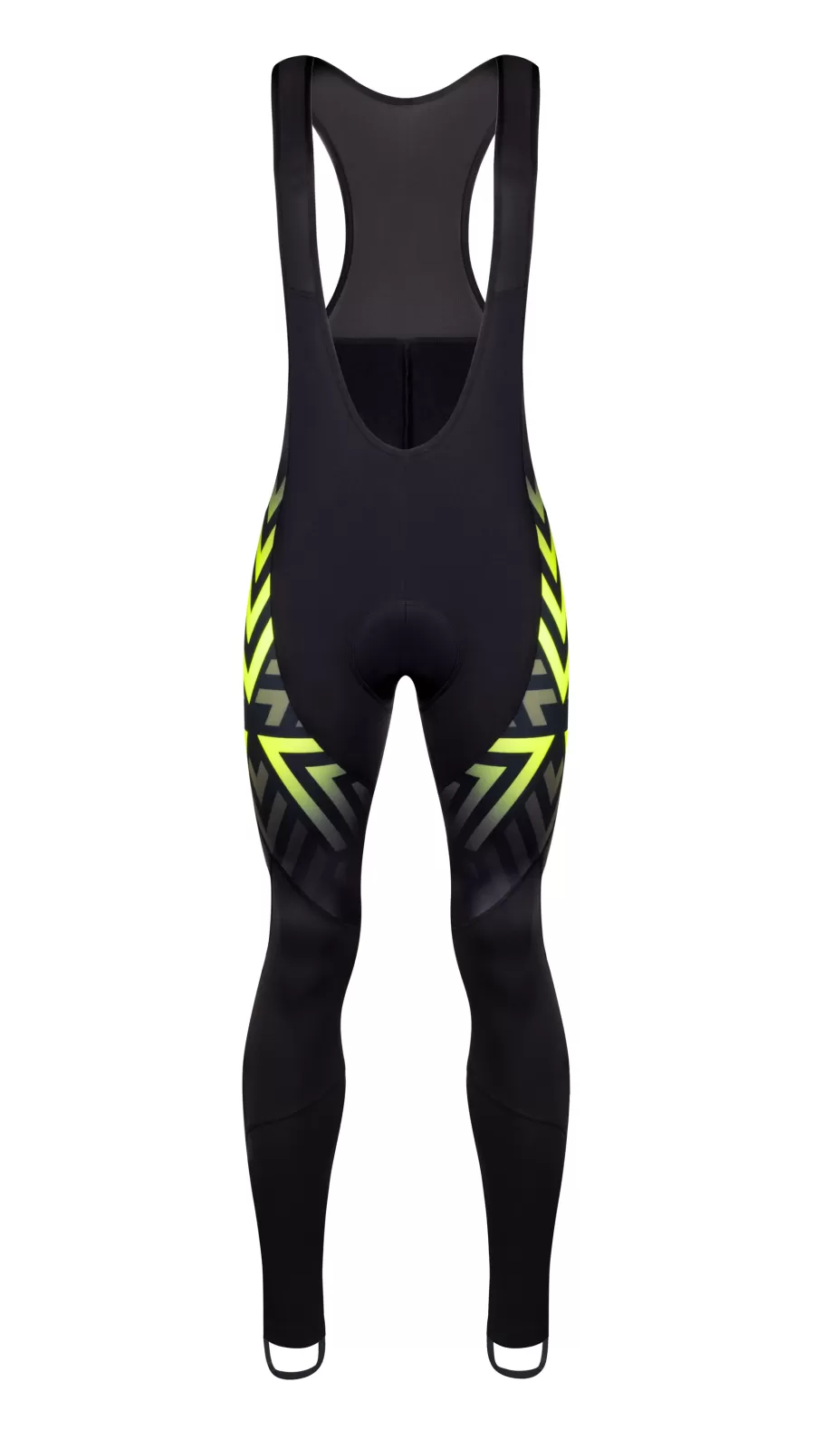 kalhoty F SPIKE se šráky a vložkou, černo-fluo FORCE