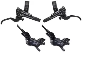 Brzda kotoučová SHIMANO XT M8120 čtyřpístková před. A zad. Komplet bez kotoučů