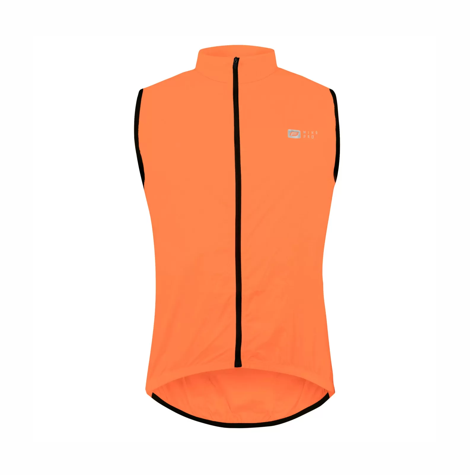 vesta F WINDPRO KID, plná záda, oranžová FORCE