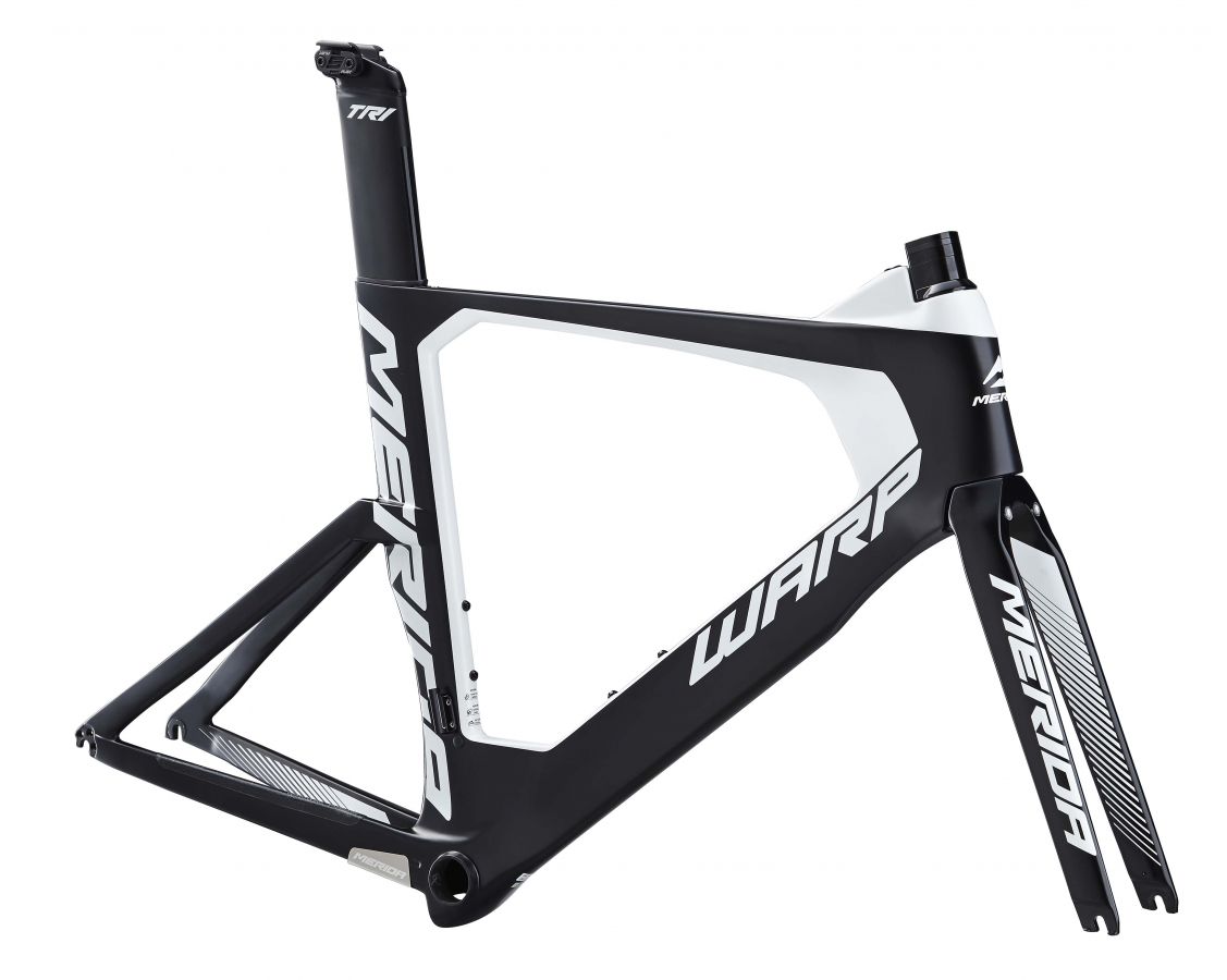 Rám WARP TRI 7000-E KIT Silk Black/White (white) S(51) MERIDA