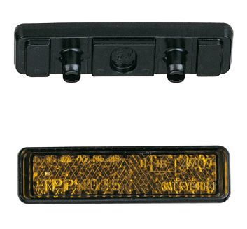 odrazka nacvakávací do pedálů, oranžová FORCE