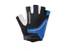 SHIMANO Asphalt rukavice, černá/Cobalt modrá-MC1, L