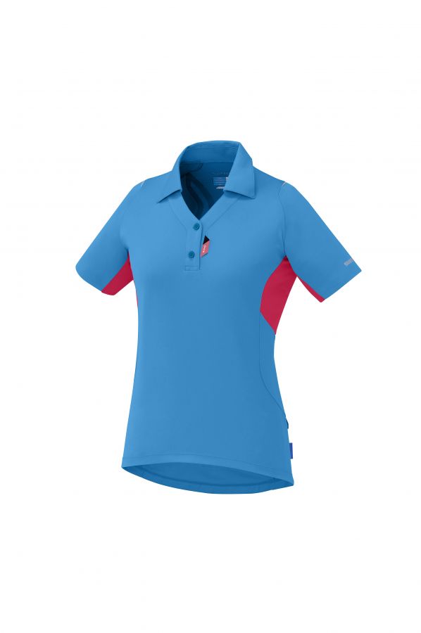 SHIMANO dámské Polo tričko, Lightning modrá/Jazzberry, M