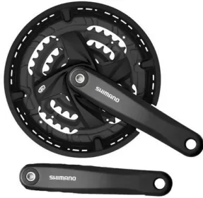 SHIMANO kliky FC-M371-L pro 9 rychl 175 mm 44x32x22 z s krytem černé