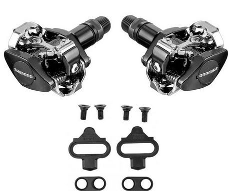 pedály shimano PD-M505 zarážky SM-SH51 černé