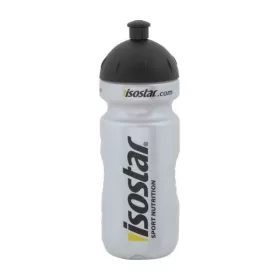 láhev ISOSTAR 0,65 l, výsuvný vršek, stříbrná