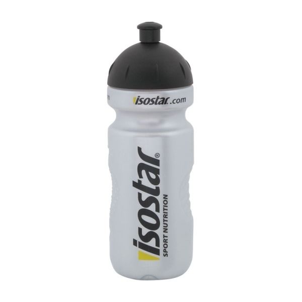 láhev ISOSTAR 0,65 l, výsuvný vršek, stříbrná