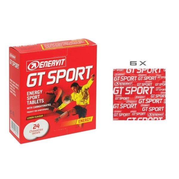ENERVIT GT SPORT box 24ks energy tablet, citron