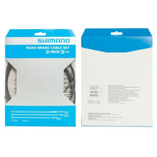 bowdeny+lanka brzdový set SH DA78 silniční, černý SHIMANO