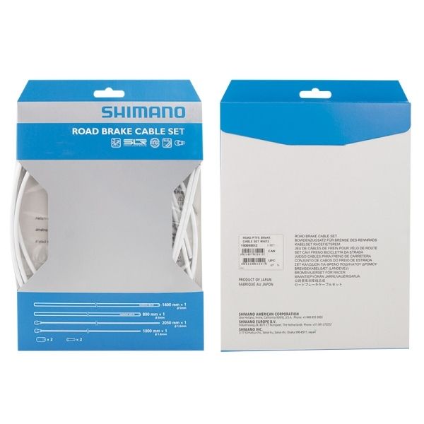 bowdeny+lanka brzdový set SH DA79 silniční, bílý SHIMANO