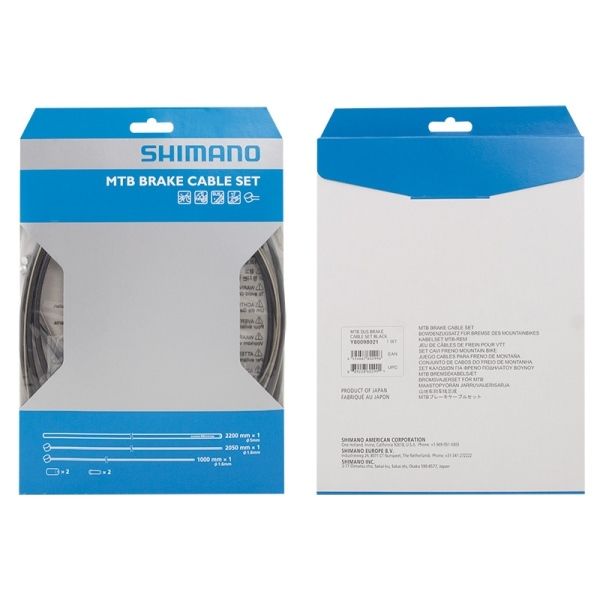 bowdeny+lanka brzdový set SH XTR MTB, černý SHIMANO